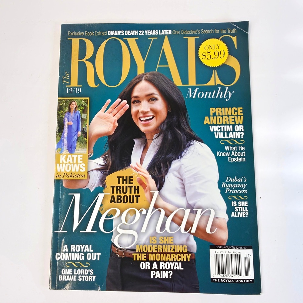 The Royals Monthly Magazine Meghan Markle Diana Dec 2019